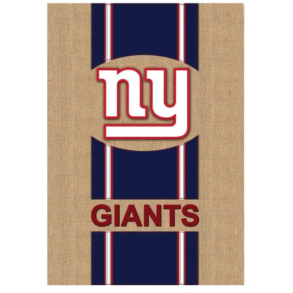 NEW YORK GIANTS Burlap Flag