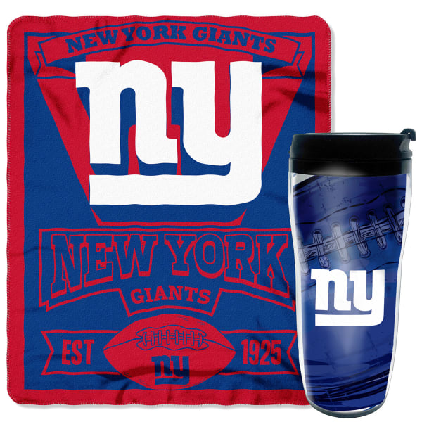 NEW YORK GIANTS Mug and Snug Blanket Set