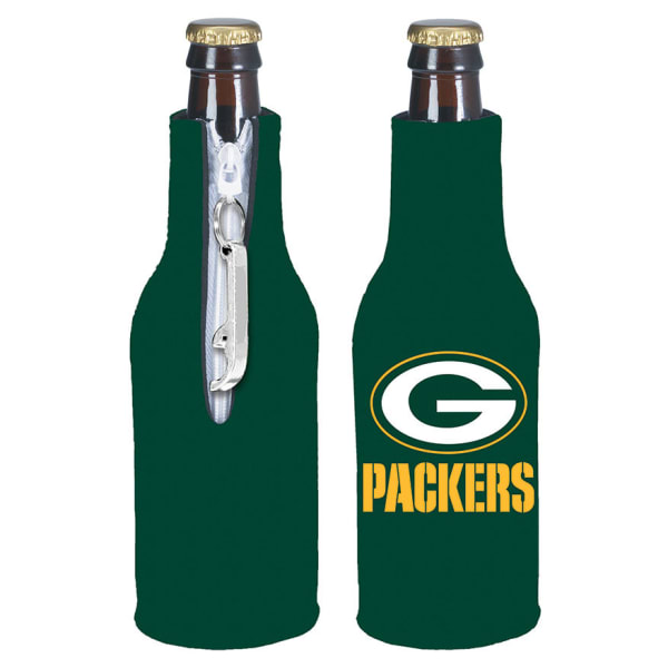 GREENBAY PACKERS Zip Koozy With Bottle Opener