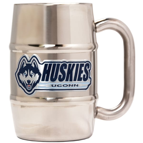 UCONN HUSKIES Stainless Steel 16 oz. Barrel Mug