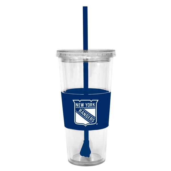 NEW YORK RANGERS Tumbler with Lid and Straw