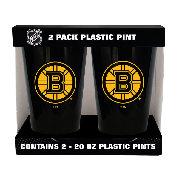 BOSTON BRUINS Two Pack Plastic Pints