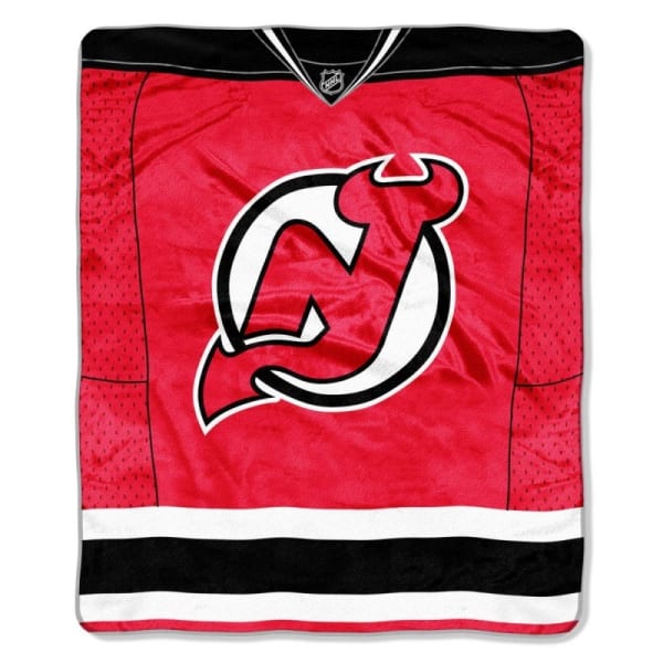 NEW JERSEY DEVILS Raschel Throw Blanket