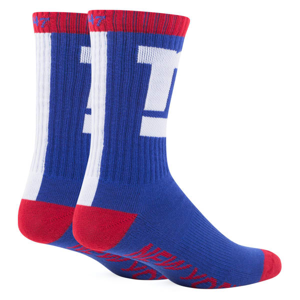 NEW YORK GIANTS Men's '47 Bolt Striped Crew Socks