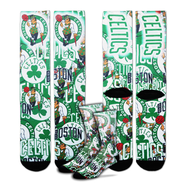 BOSTON CELTICS Montage Sub Crew Socks