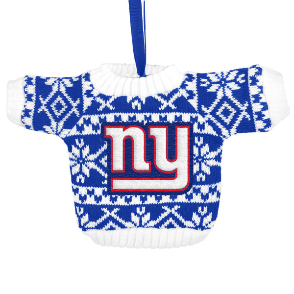 NEW YORK GIANTS Knit Sweater Ornament