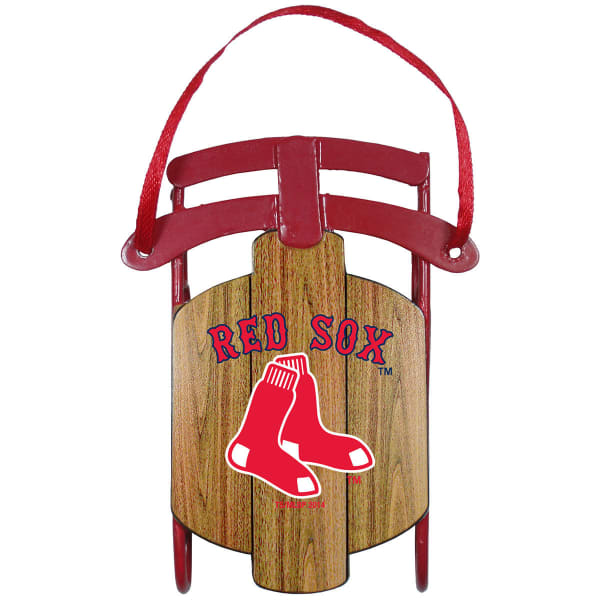 BOSTON RED SOX Metal Sled Ornament