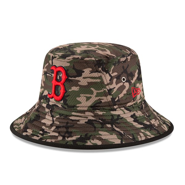 BOSTON RED SOX Camo Team Bucket Redux Hat - Bob’s Stores