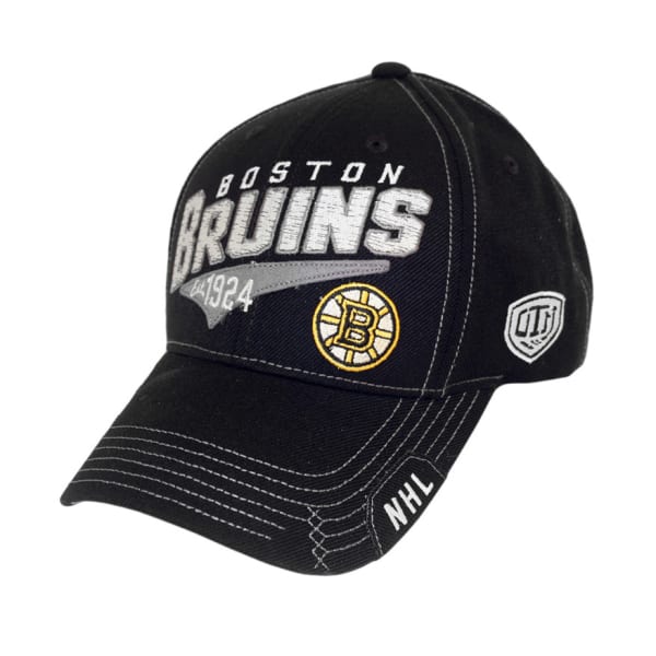 BOSTON BRUINS Pinnacle Black Adjustable Hat