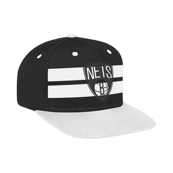 BROOKLYN NETS Flat Brim Snapback Hat