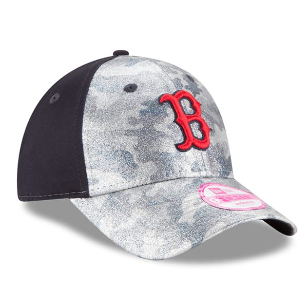 BOSTON RED SOX Women's Glamo Camo Adjustable Cap