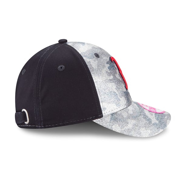 BOSTON RED SOX Women's Glamo Camo Adjustable Cap