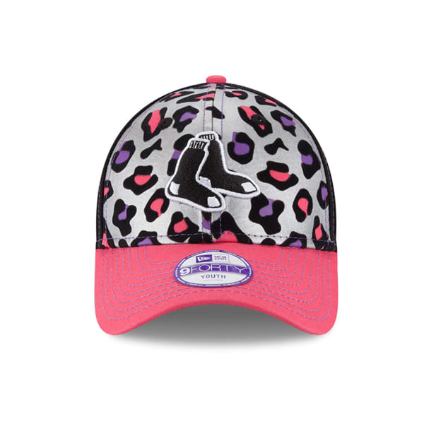 BOSTON RED SOX Girls' Cheetah Chic Adjustable Cap