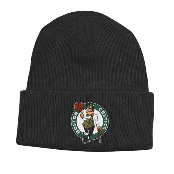 BOSTON CELTICS Cuffed Black Beanie