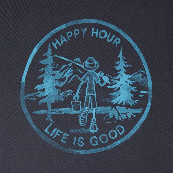 LIFE IS GOOD Men's Happy Hour Fishing Crusher Tee