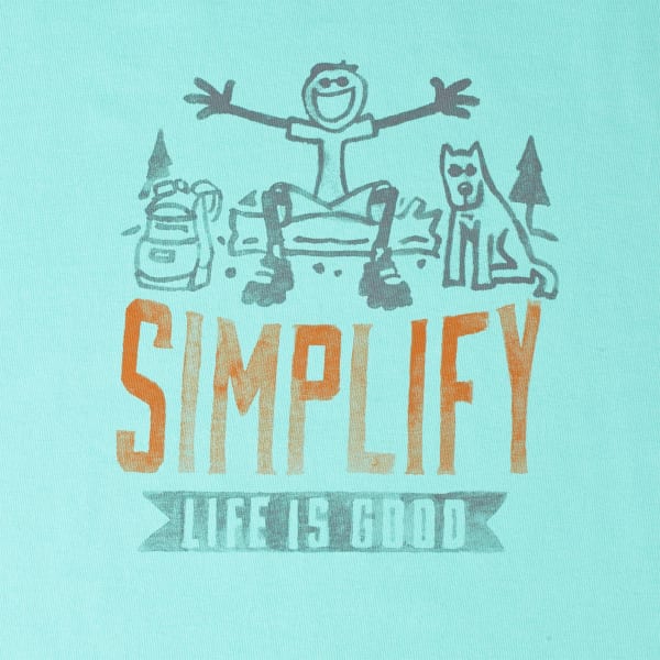 LIFE IS GOOD Men's Simplify Jake Crusher Tee