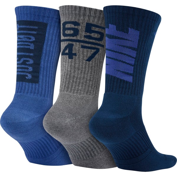 NIKE Men's Dry-Fit Fly V4 Crew Socks, 3-Pack