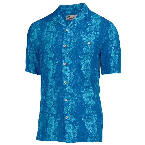 OLIVER & BURKE Men's Vertical Hibiscus Shirt