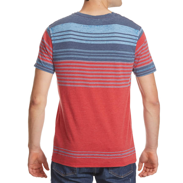 RETROFIT Young Men's Stripe V-Neck Burnout Tee