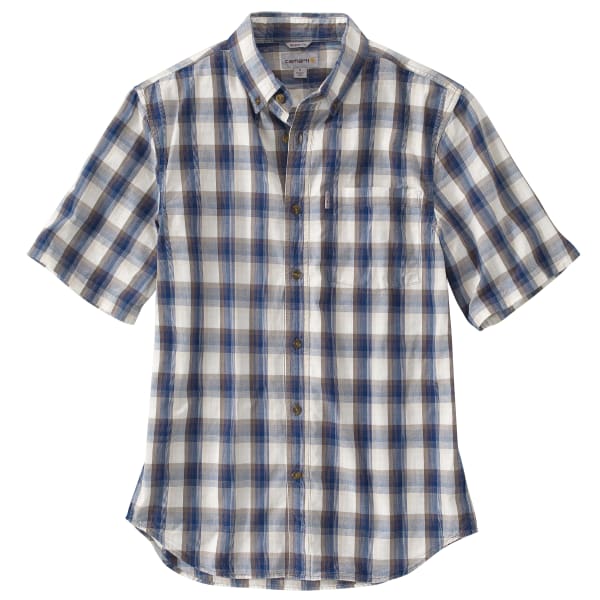 CARHARTT Men's Essential Plaid Button-Down Short-Sleeve Shirt