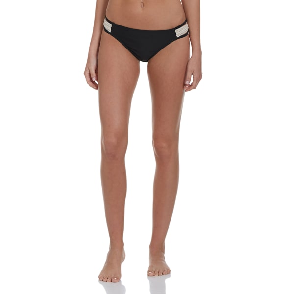 IN MOCEAN Juniors' Cara Crochet Tab Bikini Bottoms