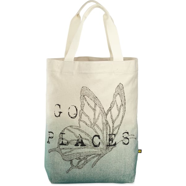 LIFE IS GOOD Engraved Butterfly Go Places Tote