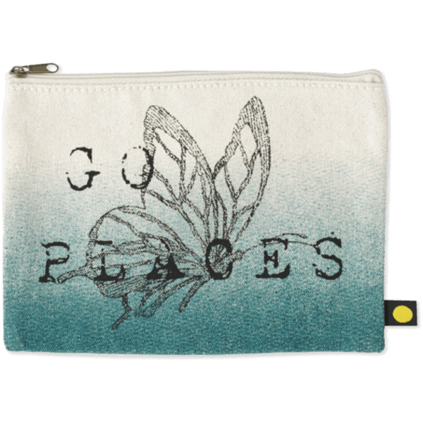 LIFE IS GOOD Message Canvas Pouch