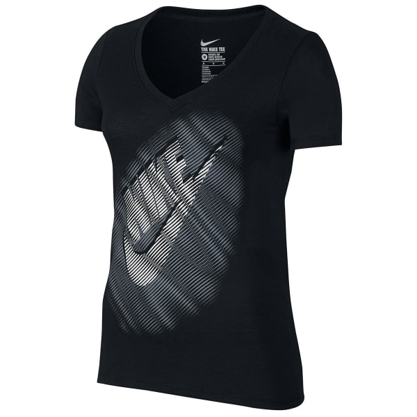 NIKE Women's Frequency V-Neck Short-Sleeve Tee