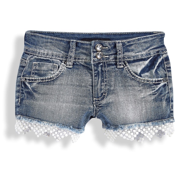 VANILLA STAR Girls' Crochet Hem Shorts