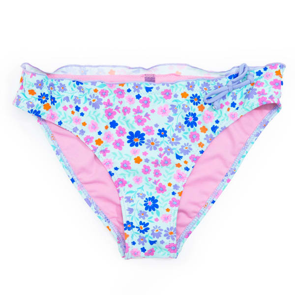 VIGOSS Girls' Flowered One-Piece Bikini Bottom