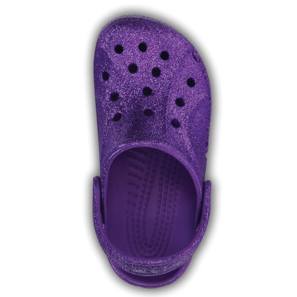 CROCS Girls' Baya Hi Glitter Clogs