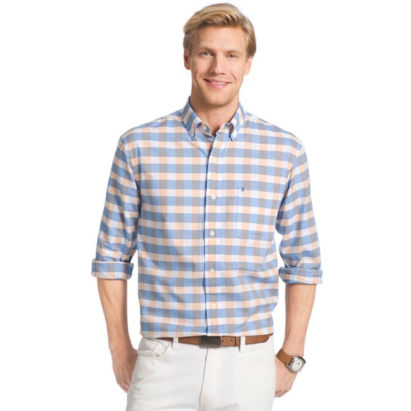 IZOD Men's Newport Oxford Plaid Shirt