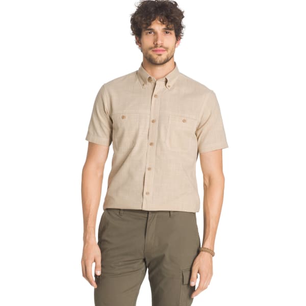 G.H. BASS & CO. Men's Rock River Cross Hatch Safari Shirt