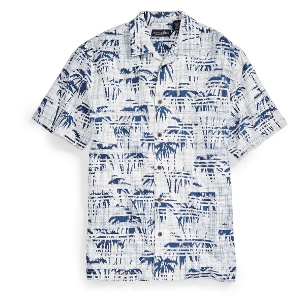 NEWPORT BLUE Men's Palm Lines Tropical Shirt