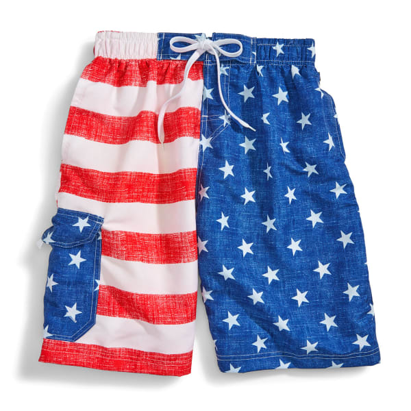 BLUE GEAR Men's Flag Swim Shorts