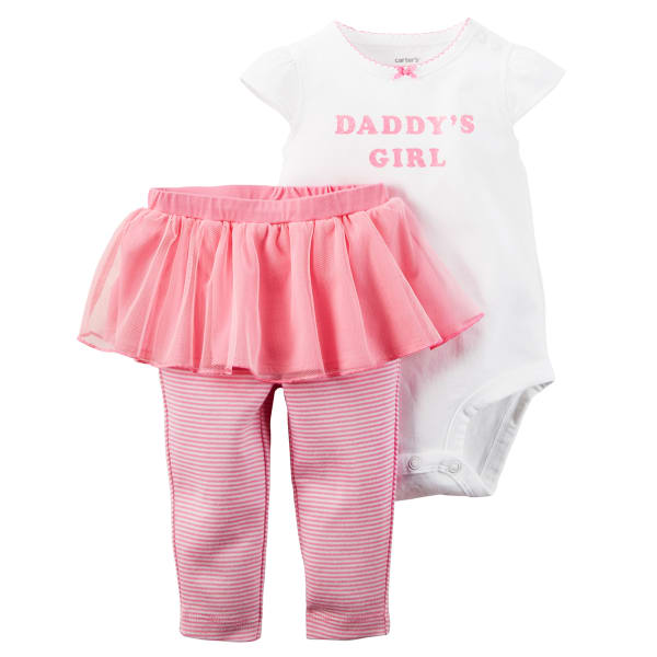 CARTER'S Baby Girls' Daddy's Girl Bodysuit & Tutu Pants 2-Piece Set