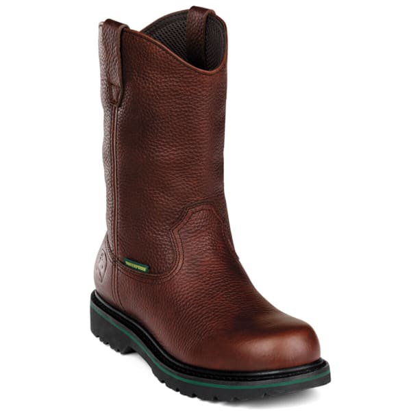 JOHN DEERE Men's 10€&#x9d; Waterproof Steel Toe Boot