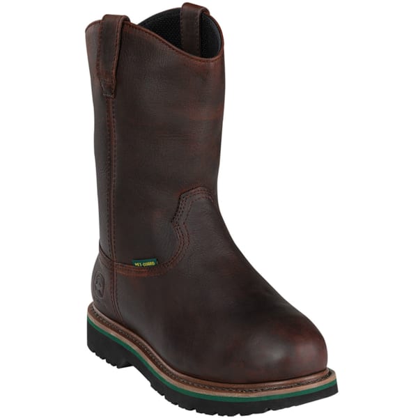 JOHN DEERE Men's 11€&#x9d; Steel Toe Met Guard Pull-On Boots