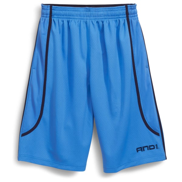 AND1 Men's Court Ruler Poly Dash Mesh Shorts