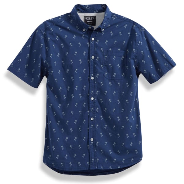 ALPHA BETA Guys' Palm Tree Shirt