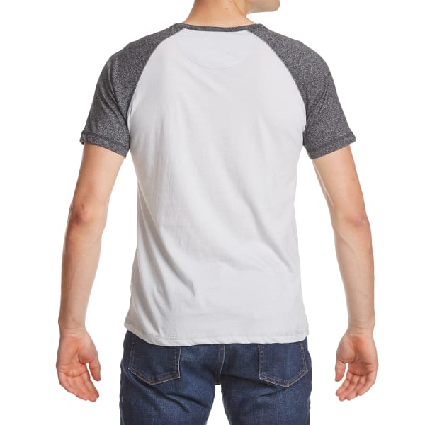 ALPHA BETA Guys' Short-Sleeve Baseball Henley