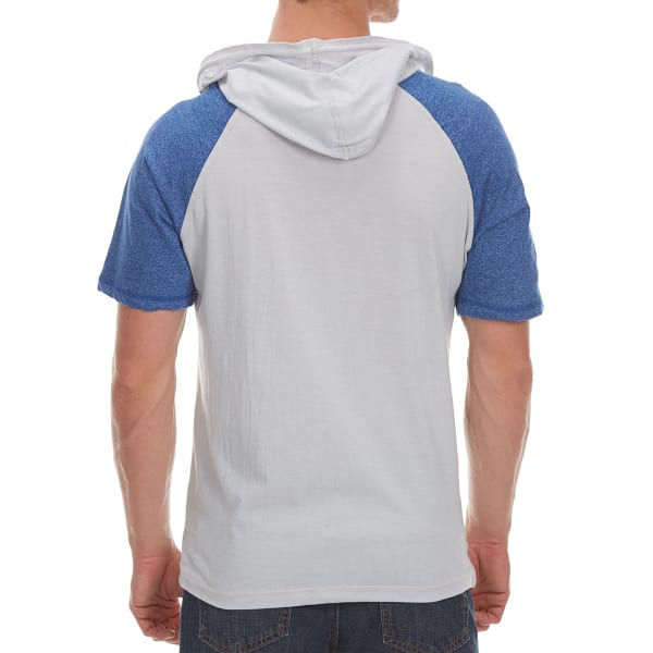 ALPHA BETA Guys' Hooded Baseball Knit Short-Sleeve Shirt