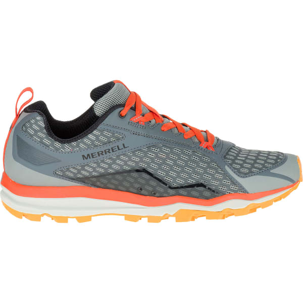 MERRELL Men's All Out Crush Trail Running Shoes, Grey/Orange