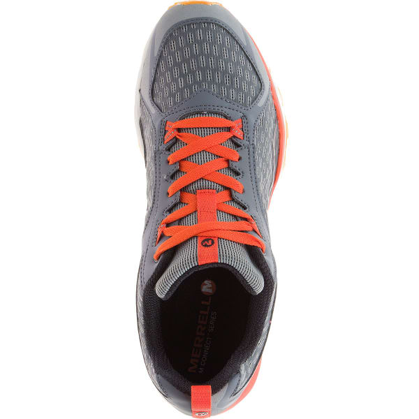 MERRELL Men's All Out Crush Trail Running Shoes, Grey/Orange