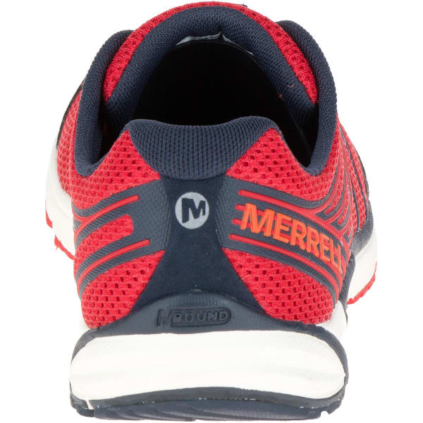 MERRELL Men's Bare Access 4 Running Shoes, Blue/Red