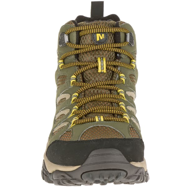 MERRELL Men's Moab Mid Waterproof Hiking Boots, Olive