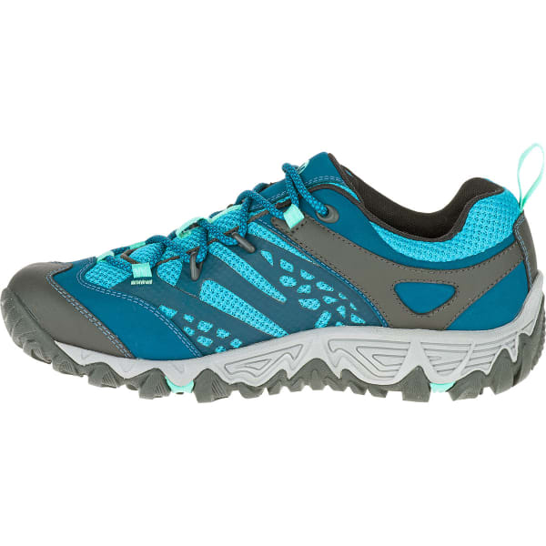 MERRELL Women's All Out Blaze Ventilator Waterproof Hiking Shoes, Turquoise/Aqua