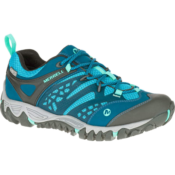 MERRELL Women's All Out Blaze Ventilator Waterproof Hiking Shoes, Turquoise/Aqua