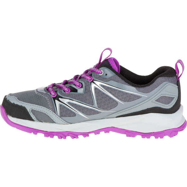 MERRELL Women's Capra Bolt Waterproof Trail Shoes, Grey/Purple