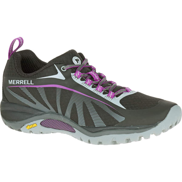 MERRELL Women's Siren Edge Hiking Shoes, Black/Purple